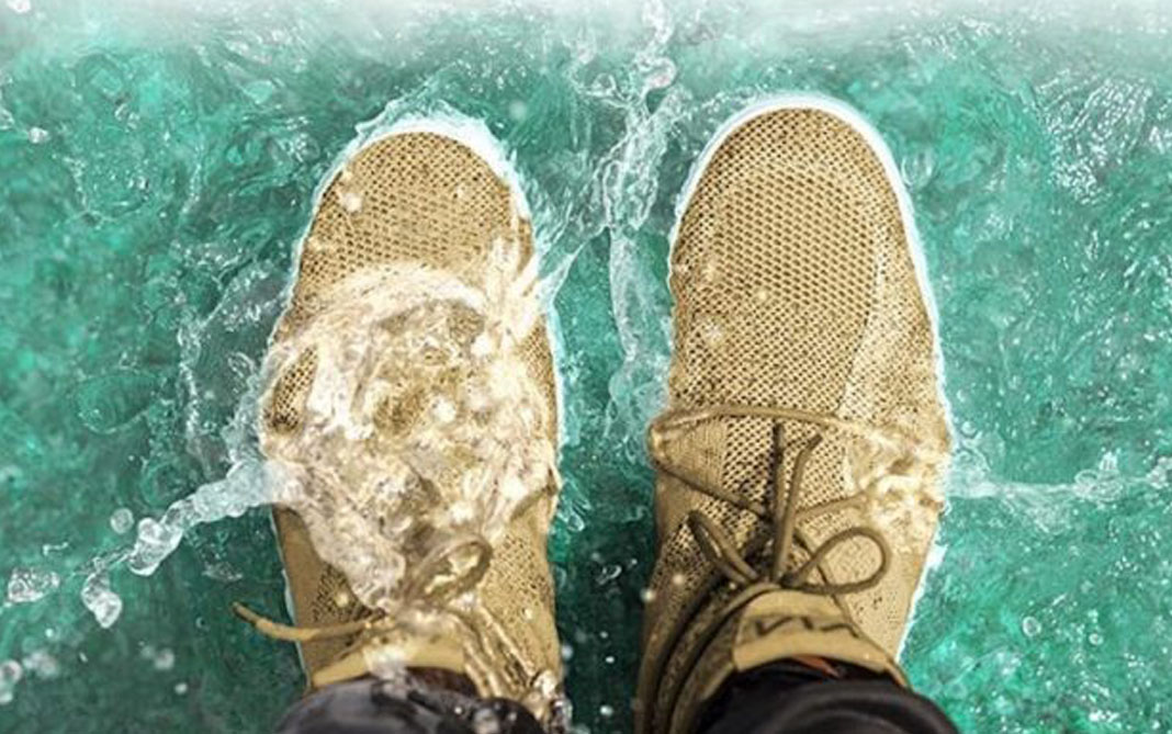 Seguro Escultor yeso Zapatillas impermeables hechas de plástico oceánico | PRESENTE RSE