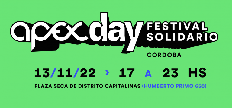 Este fin de semana llega a Córdoba Apex Day – Festival Solidario